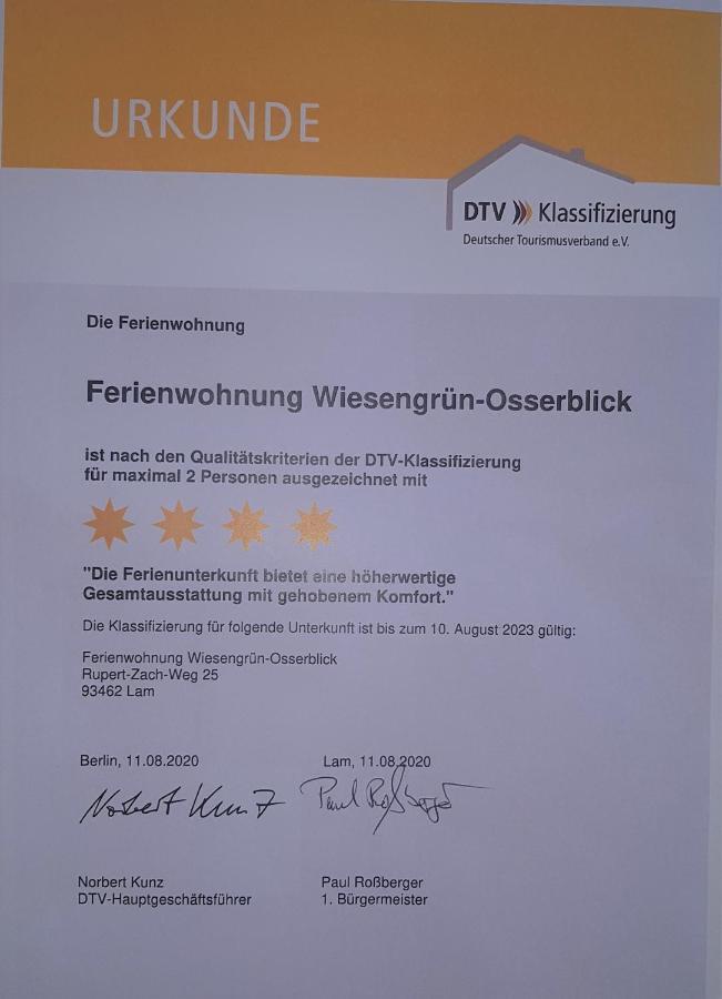 Wohnung Wiesengruen - Osserblick 램 외부 사진